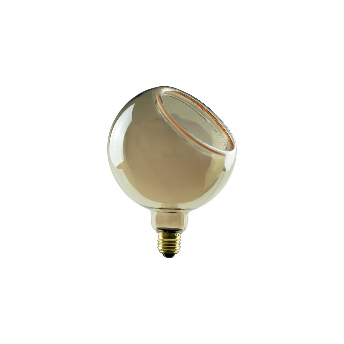 E27 LED Floating Globe 150 smokey grau - 45° warmweiß