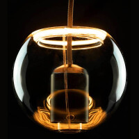 E27 LED Floating Globe 125 inside smokey grau warmweiß