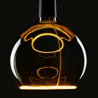 E27 LED Floating Globe 200 smokey grau warmweiß 3
