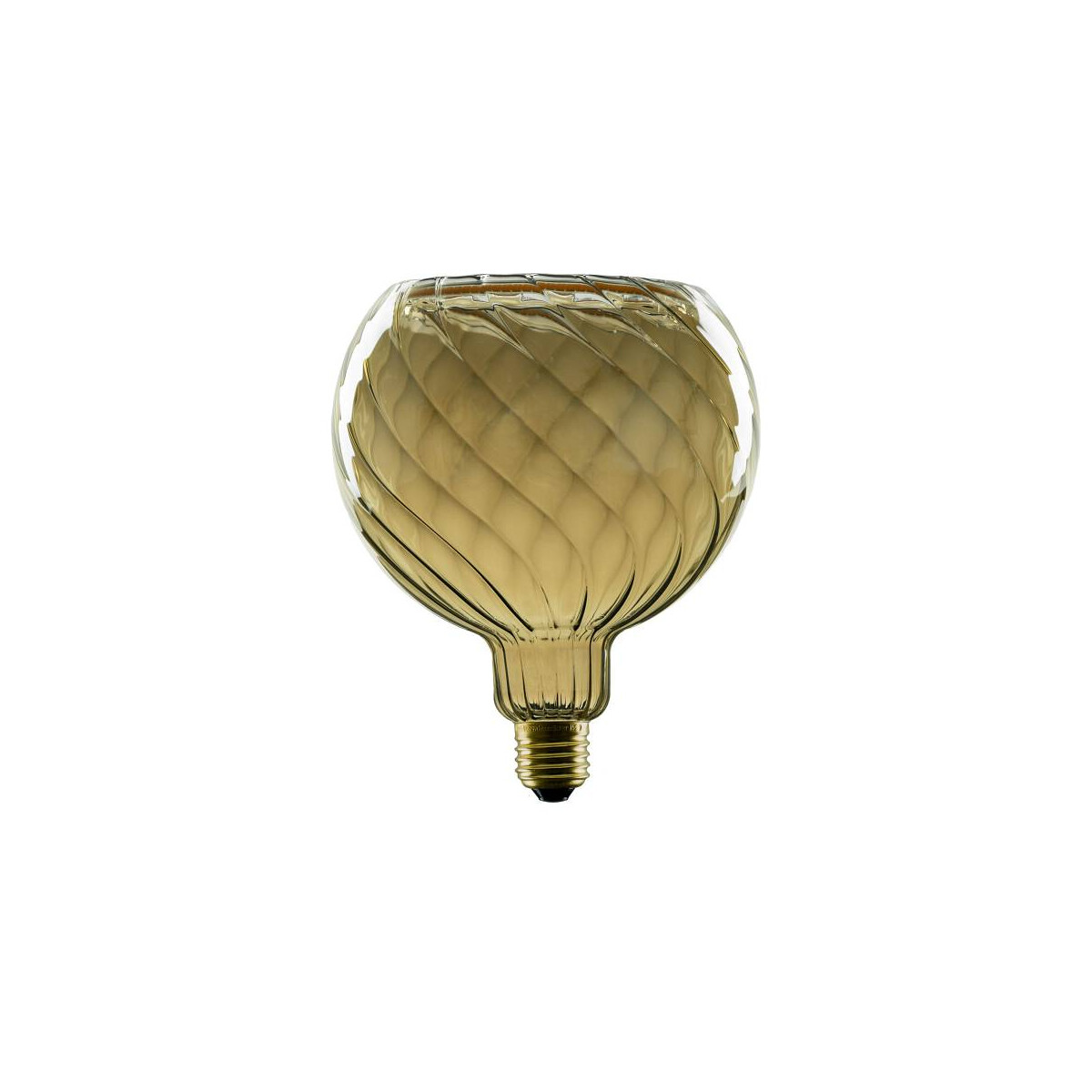 SLV LED Floating Globe 150 twisted, LED-Leuchtmittel, smokey grey, E27, PHASE, 6 W, 1900 K