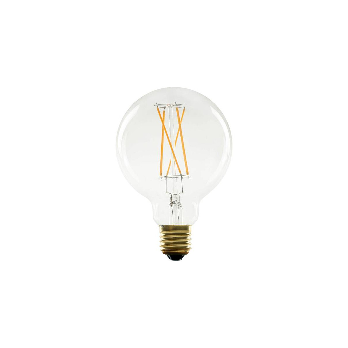 E27 LED Globe 95 klar- scherbensicher warmweiß