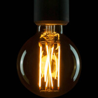 E27 LED Globe 80 smokey grau warmweiß 2