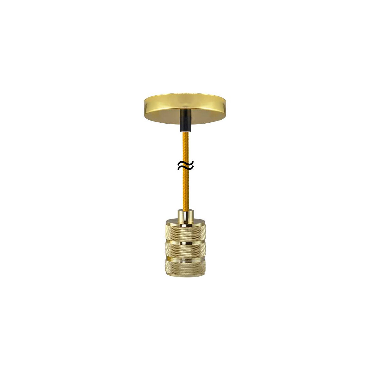 E27 Pendelleuchte Vegas gold -