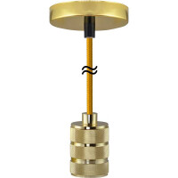 E27 Pendelleuchte Vegas gold - gallery