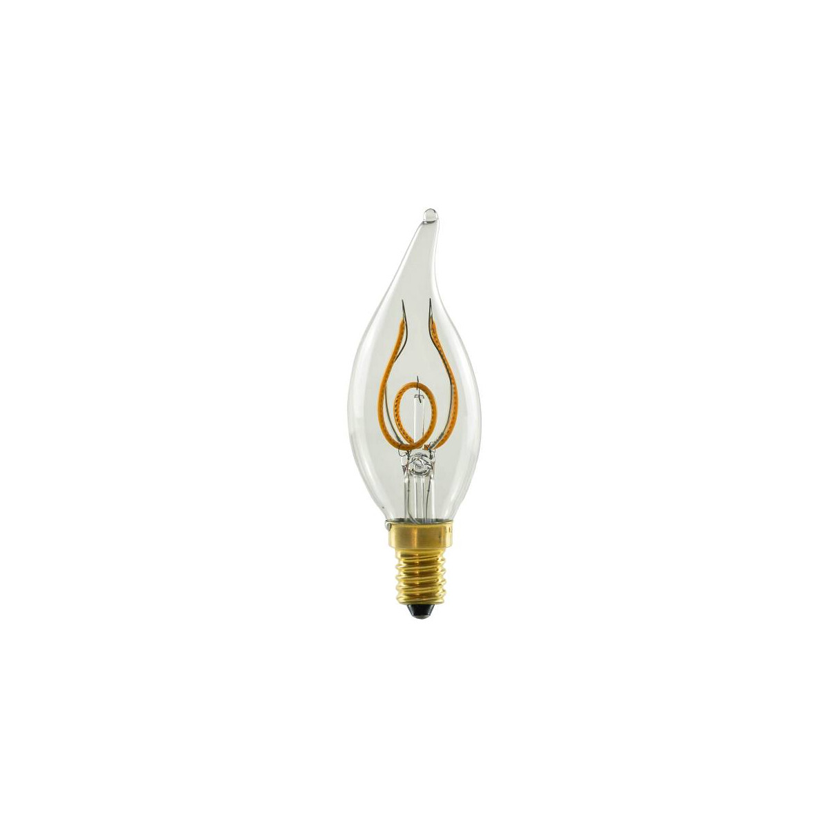 E14 LED Soft Kerze Flame klar warmweiß
