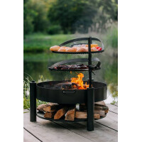 Multifunktionale Feuerschale MONTANA X mit Grillrost 60 cm 3