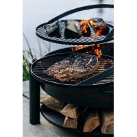Multifunktionale Feuerschale MONTANA X mit Grillrost 60 cm 5