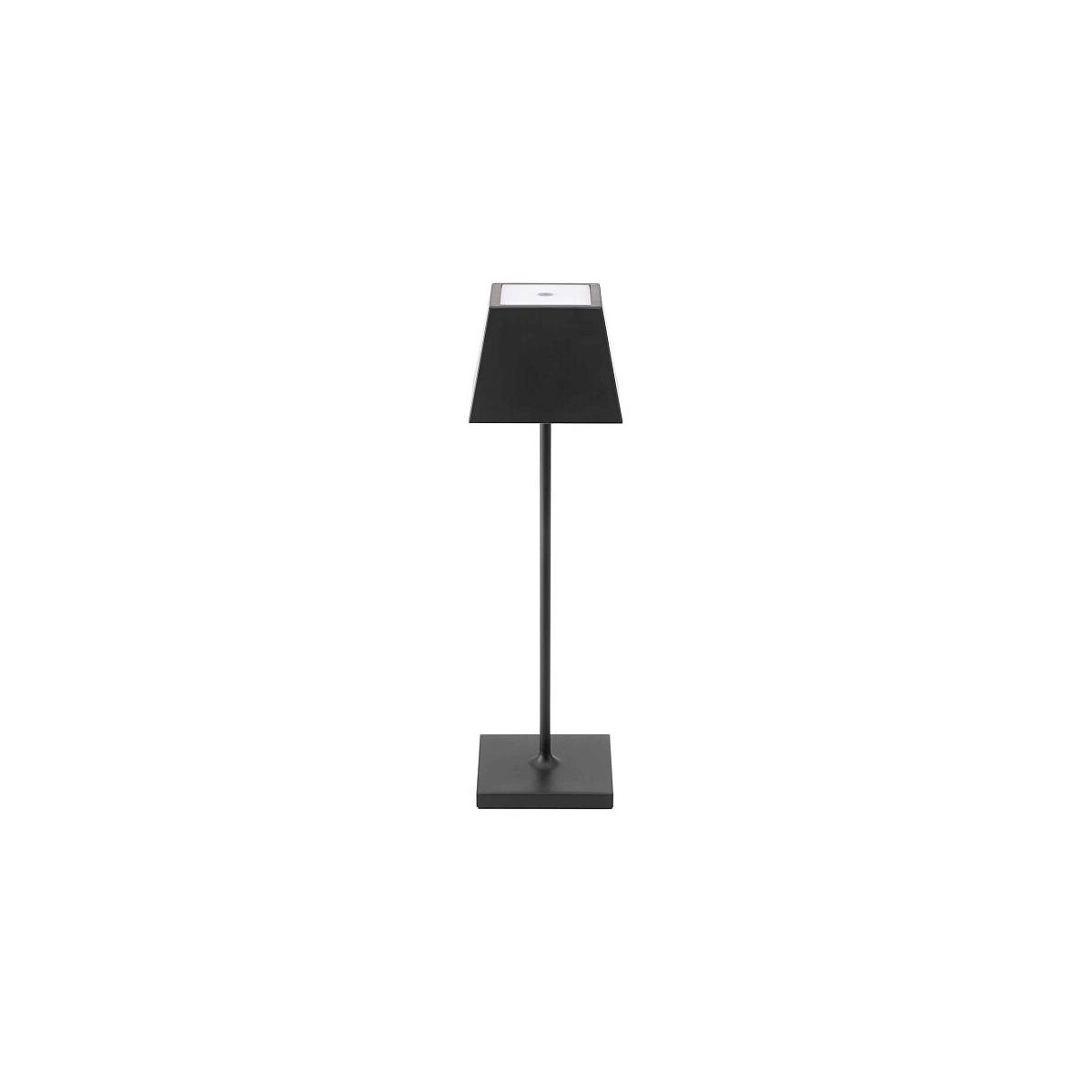 Nuindie LED Akku Tischleuchte Außentischleuchte IP54 schwarz eckig Flex-Mood 2700/2200K