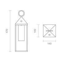 Akku-Tischleuchte Nuphare 470mm anthrazit 3