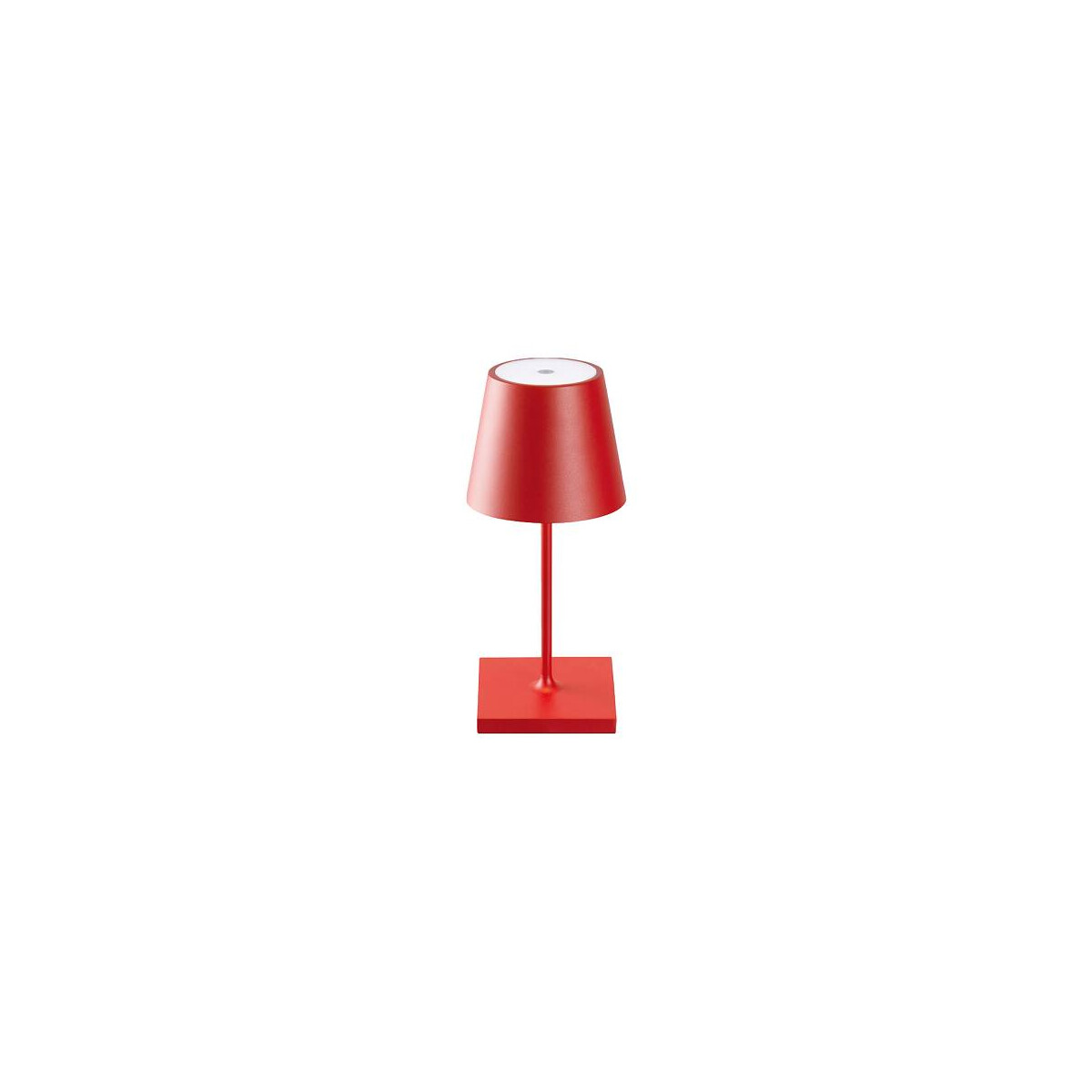 Akku-Tischleuchte Nuindie mini 250mm USB-C feuerrot rund