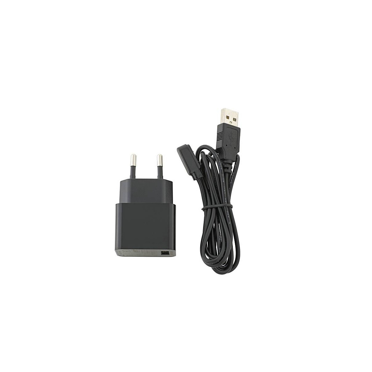 Nuindie Easy-Connect Ladekabel inkl Netzteil schwarz