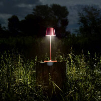 Akku-Tischleuchte Nuindie 380mm kirschrot 2