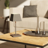 Akku-Tischleuchte Nuindie mini 250mm graphitgrau 2
