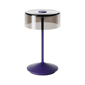 Akku-Glasleuchte Numotion 265mm pflaumenblau