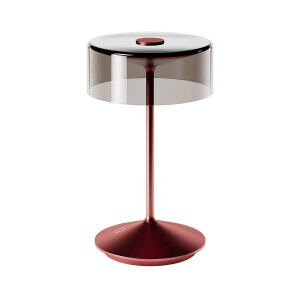 Akku-Glasleuchte Numotion 265mm kirschrot