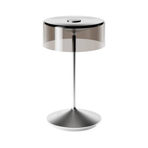 Akku-Glasleuchte Numotion 265mm silberfarben