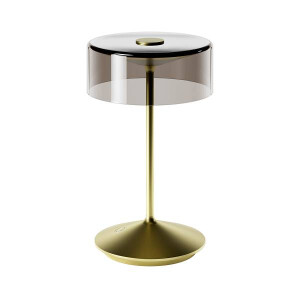 Akku-Glasleuchte Numotion 265mm goldfarben