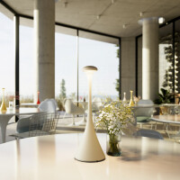 Akku-Tischleuchte Nudrop 290mm dünenbeige 2