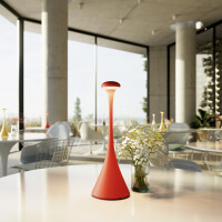Akku-Tischleuchte Nudrop 290mm feuerrot 5