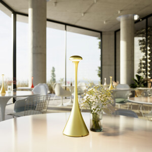 Akku-Tischleuchte Nudrop 290mm goldfarben