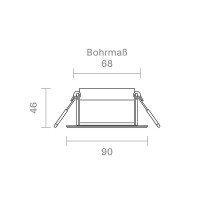 Einbauleuchte Argent IP54 BM68/83mm weiss IP54 5711301 3