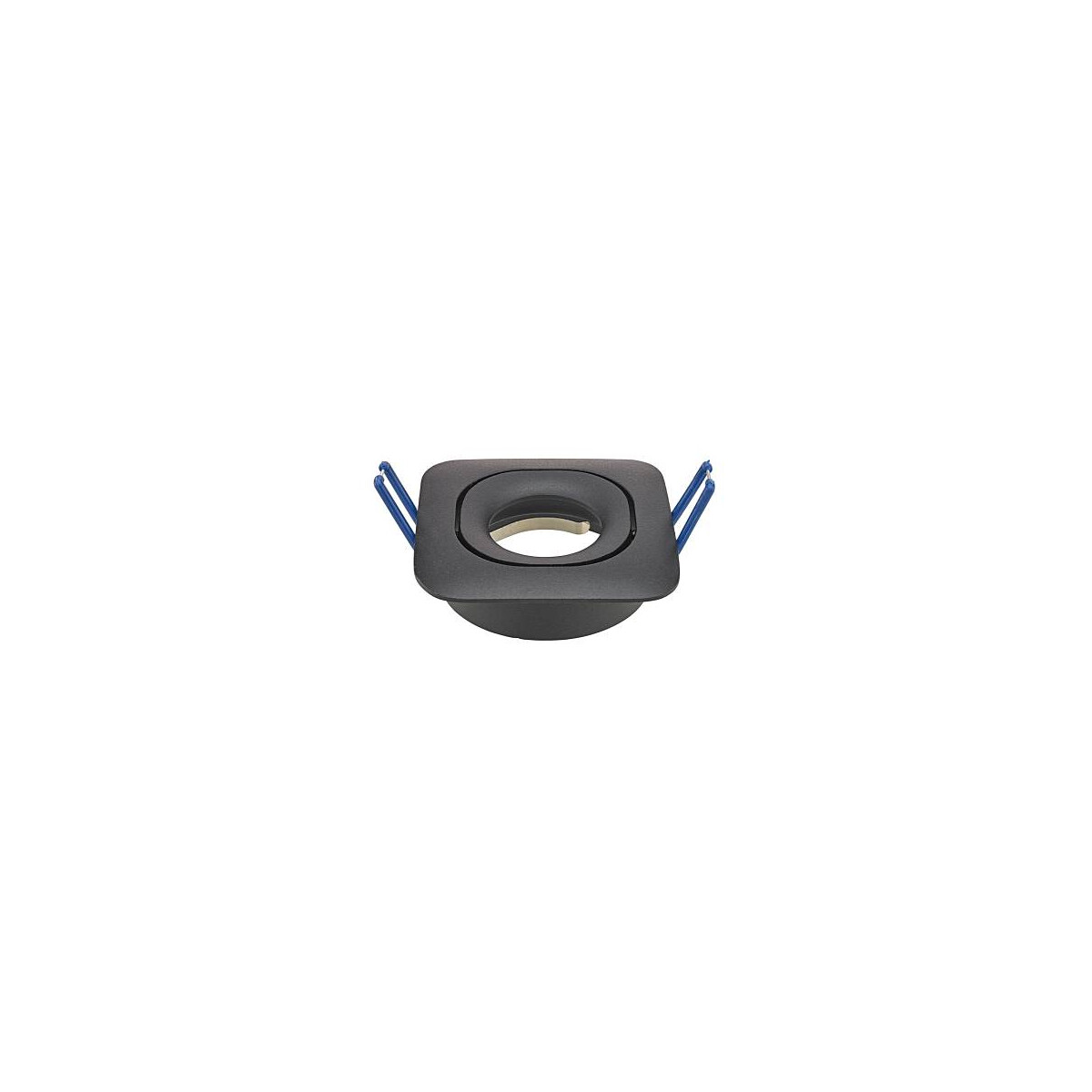 Einbaustrahler Eckig 82mm schwarz