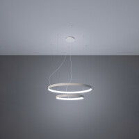 Kronleuchter RIO 2 55/78 weiß LED 4000K 3