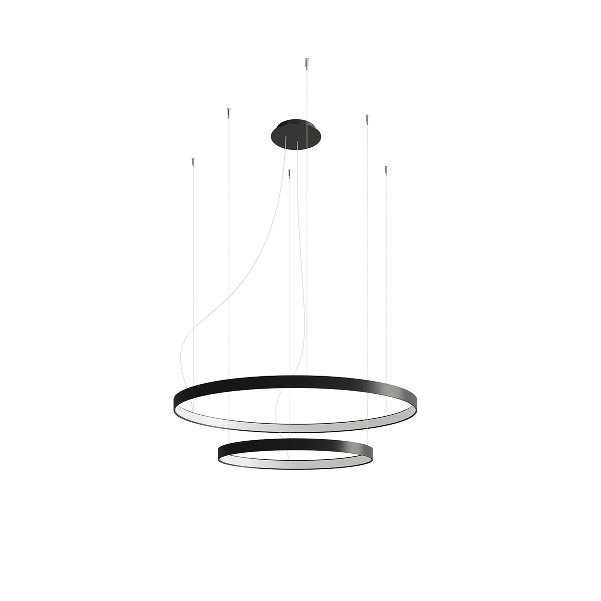 Kronleuchter RIO 2 55/78 schwarz LED 4000K