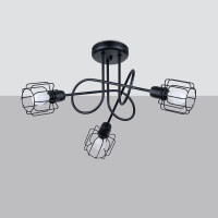 Kronleuchter BELUCI 3S schwarz 2