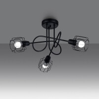 Kronleuchter BELUCI 3S schwarz 3