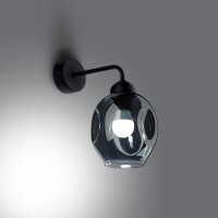 Wandleuchte FILLAN 1 schwarz 3