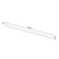 Sollux Wandleuchte PINNE 200 grau TH.239 6
