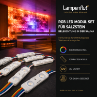 Salzsauna Farbige RGB LED Module fü gallery