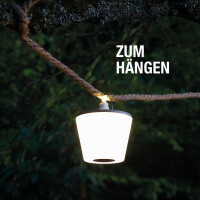 LED Flaschenleuchte Lamprusco warmweiß Akku 5