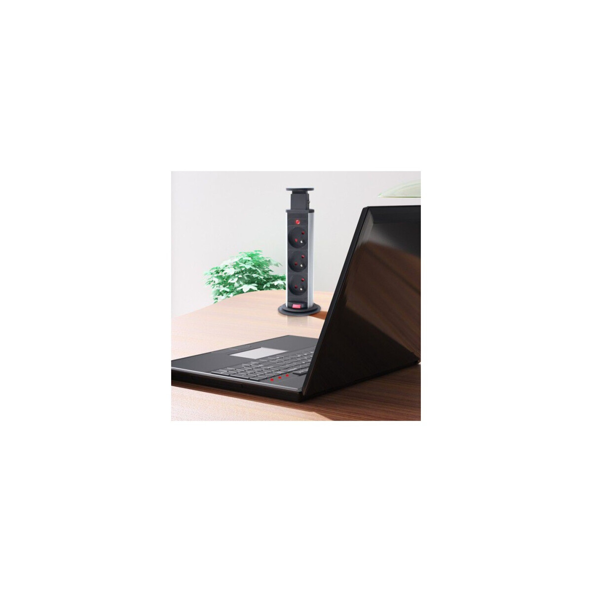 LIFT BOX Möbelsteckdosemit USB Farbe schwarz