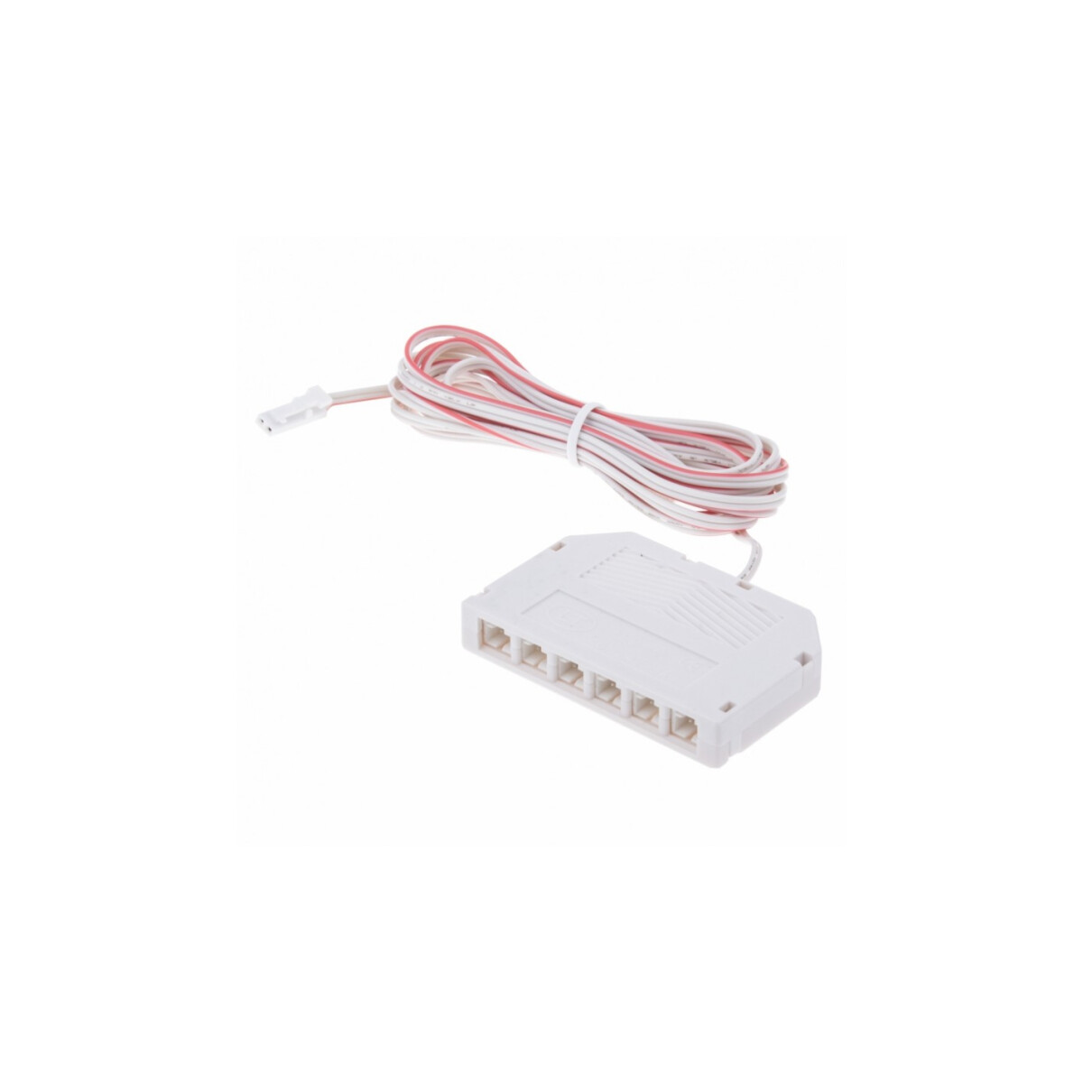 6-Fach Verteiler mit Mini Stecker in weiss