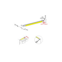LED Polarus 964 mm 9 Watt Schubkastenbeleuchtung 3