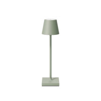 Akku-Tischleuchte Nuindie pocket 210mm salbeigrün rund 