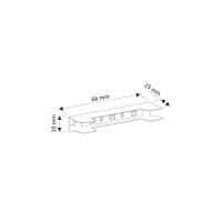 LED Glasbodenbeleuchtung Metall Clip Kaltweiss 2