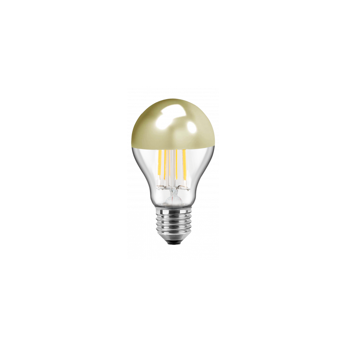 LED E27 gold verspiegelt 7W 645 lm. 180° warmweiss