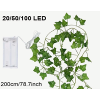 2m Lichterkette Efeu mit 20 LED 3