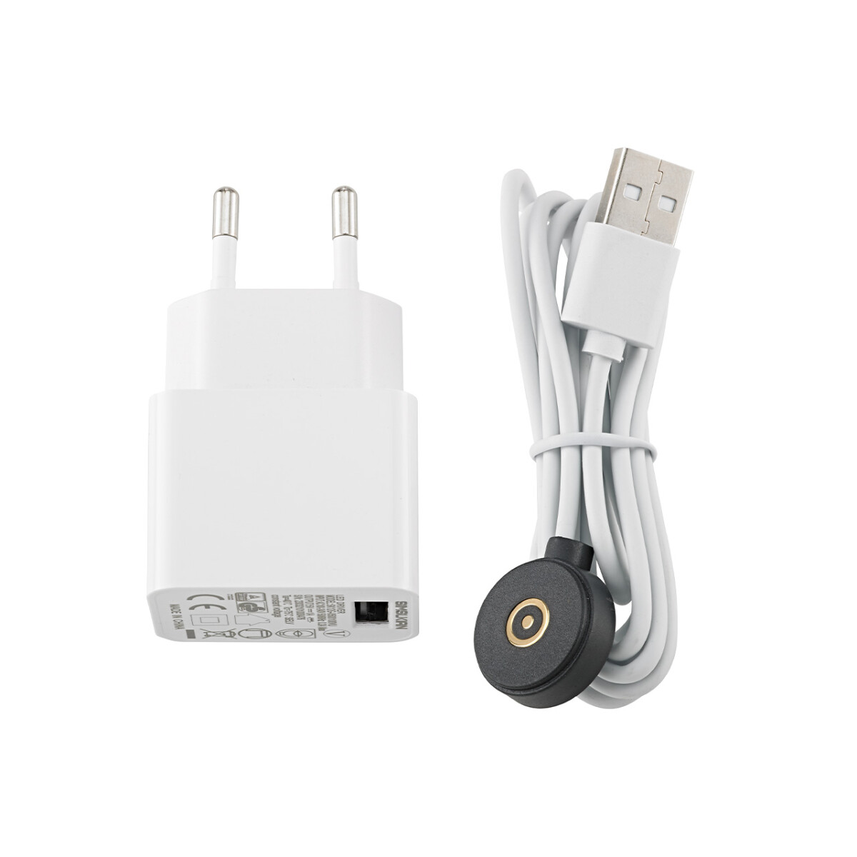 Nuindie Easy-Connect Puk Ladekabel inkl Netzteil weiss