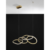 Nova Luce 9248111 Girish LED Pendelleuchte Gold 5