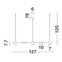 Nova Luce 9080123 Nordik LED Pendelleuchte Schwarz 5