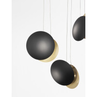 Nova Luce 9695249 Shell LED Pendelleuchte Schwarz, Gold 3