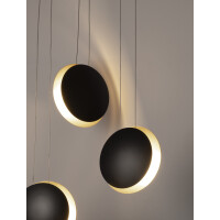 Nova Luce 9695249 Shell LED Pendelleuchte Schwarz, Gold 4