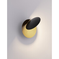 Nova Luce 9695247 Shell LED Wandleuchte Schwarz, Gold 4