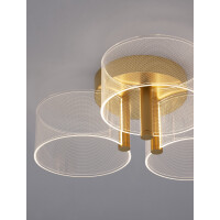 Nova Luce 9756711 Gatlin LED Deckenleuchte Messing Gold 6