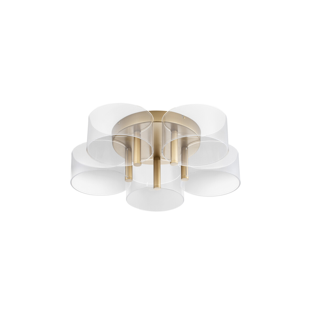 Nova Luce 9756712 Gatlin LED Deckenleuchte Messing Gold