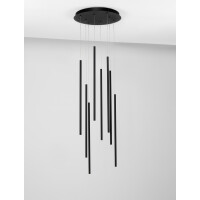 Nova Luce 9081802 Elettra LED Pendelleuchte Schwarz 3